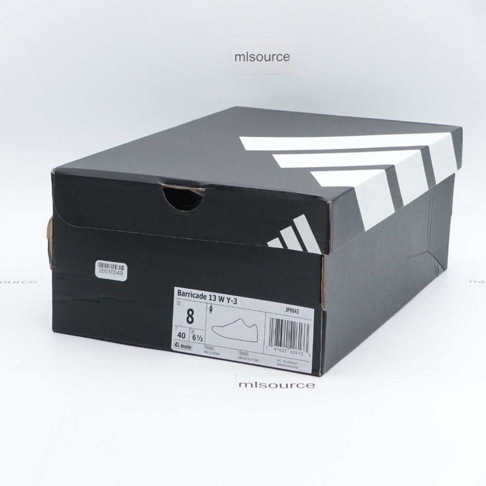 NEW adidas Y-3 Women's Barricade 13 Tennis Shoes JP9843 Orbit Grey/Black - Picture 9 of 13